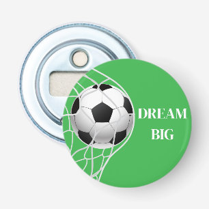 Soccer Button Bottle Opener