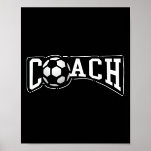 Soccer Byll Coach Gift - Sports Coaching Head  Poster