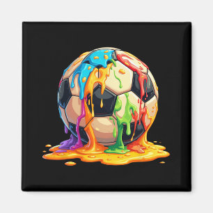 Soccer Byll Colour Cream Drip Youth Drip Soccer Fo Magnet