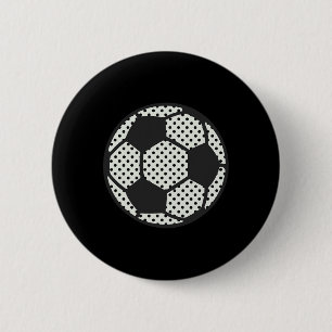 Soccer Byll Dot Day Creative Art For School Youth 6 Cm Round Badge