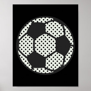 Soccer Byll Dot Day Creative Art For School Youth Poster