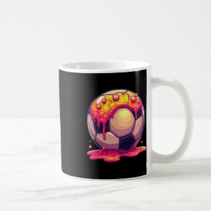 Soccer Byll Red Cream Drip Youth Drip Soccer For G Coffee Mug