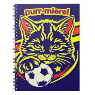 Soccer Cat graphic Notebook