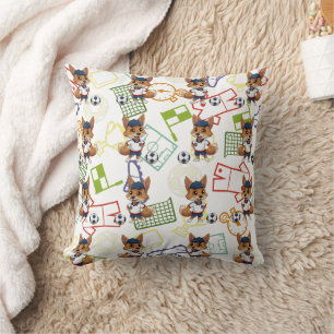 Soccer Cayote Print Cushion