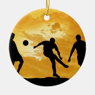 Soccer Ceramic Tree Decoration
