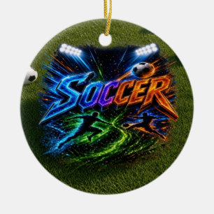 Soccer Ceramic Tree Decoration