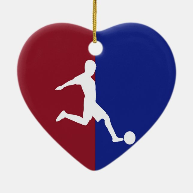 Soccer Ceramic Tree Decoration (Back)