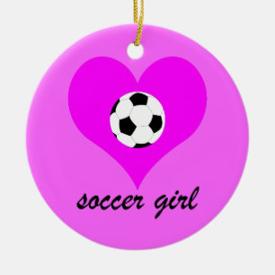 soccer ceramic tree decoration