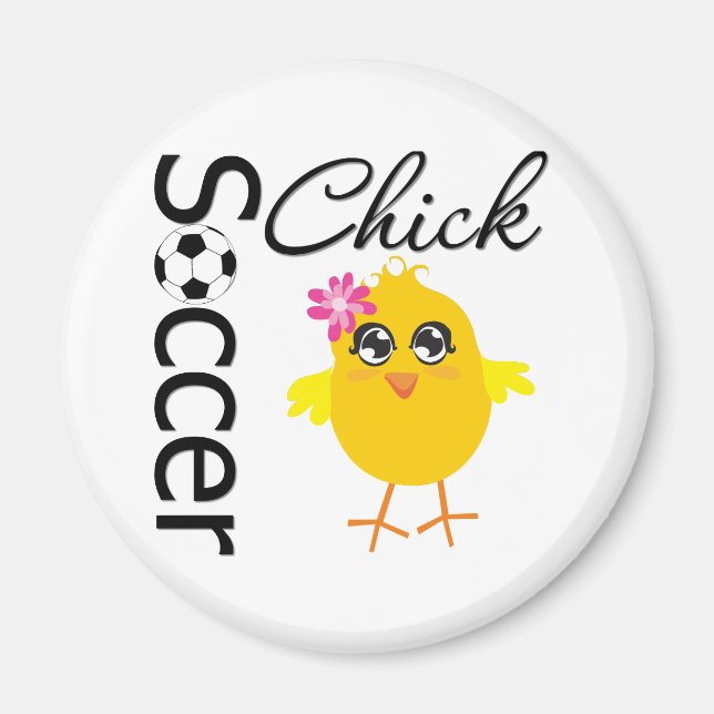 Soccer Chick Magnet (Front)