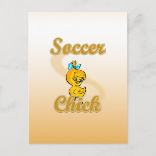 Soccer Chick Postcard