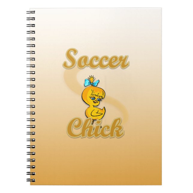 Soccer Chick Spiral Notebook (Front)