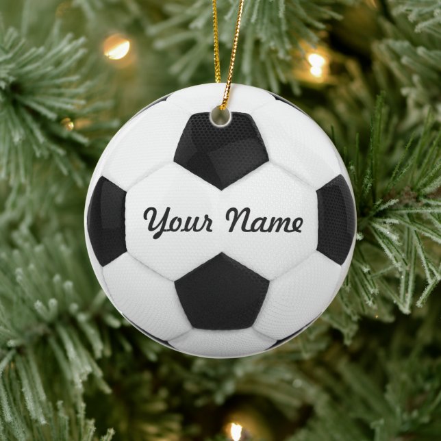 Soccer Christmas Ceramic Tree Decoration (Tree)
