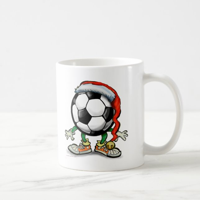 Soccer Christmas Coffee Mug (Right)