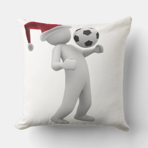 soccer christmas cushion