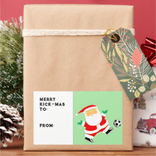 Soccer Christmas Gift Tag