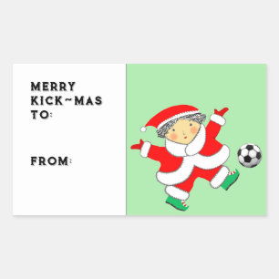 Soccer Christmas Gift Tag