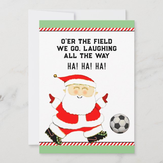 Soccer Christmas Holiday Card (Front)