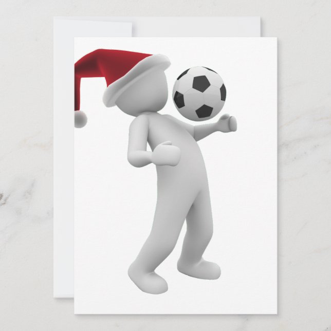 soccer christmas holiday card (Front)
