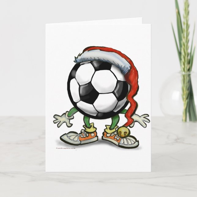 Soccer Christmas Holiday Card (Front)