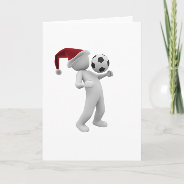 soccer christmas holiday card (Front)