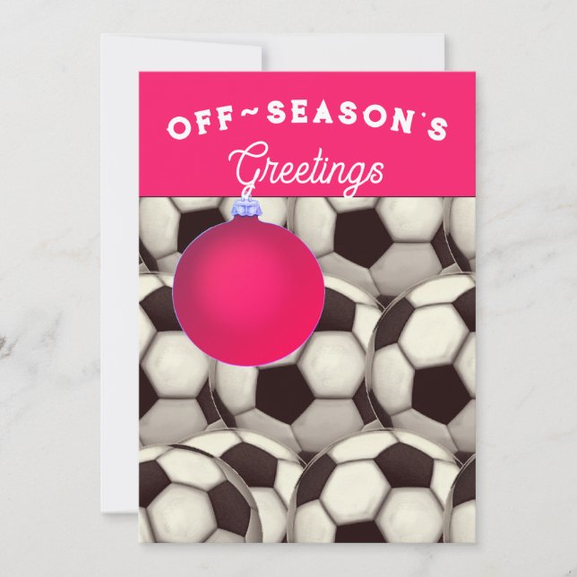 Soccer Christmas Holiday Cards (Front)