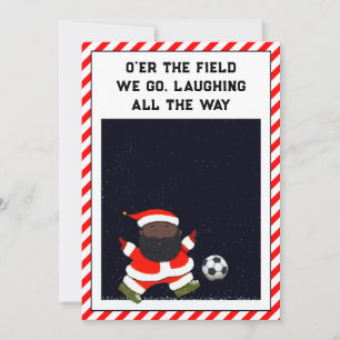 soccer Christmas holiday cards