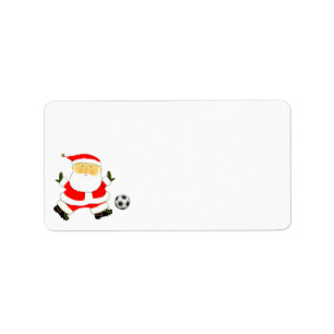 Soccer Christmas Holiday Label