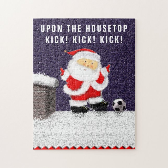 Soccer Christmas Jigsaw Puzzle (Vertical)