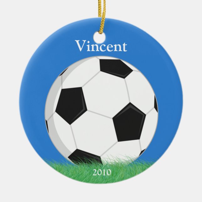 Soccer Christmas Ornament (Front)