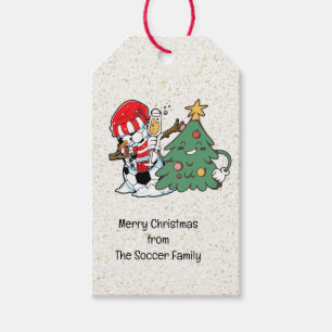 Soccer Christmas Party Gift Tags