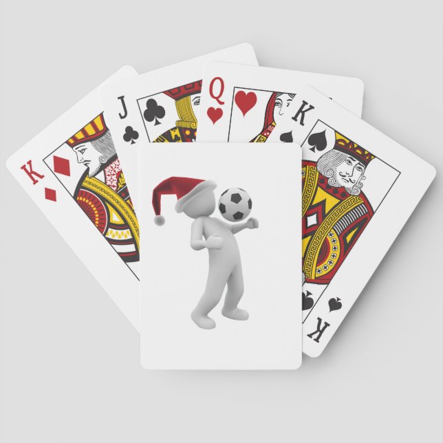 soccer christmas playing cards (Back)