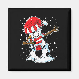 Soccer Christmas Snowman Dabbing Byll Santa Boys G Magnet