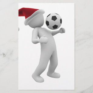 soccer christmas stationery
