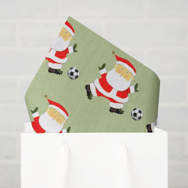 Soccer Christmas Tissue Paper (Gift Bag)