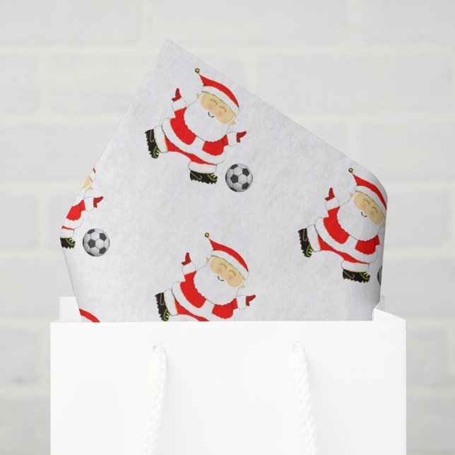 Soccer Christmas Tissue Paper (Gift Bag)