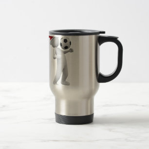 soccer christmas travel mug