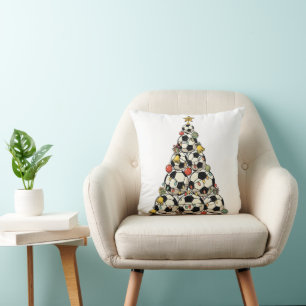 Soccer Christmas Tree Cushion