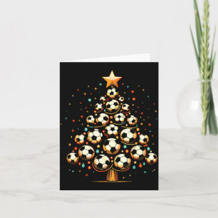 Soccer Christmas Tree Santa Xmas Girls Boys Men Ki Card