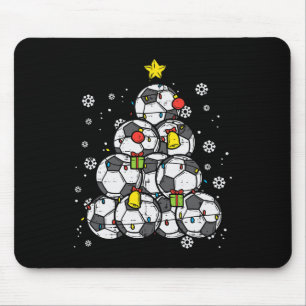 Soccer Christmas Tree Xmas Player Boys Girls Men W Mouse Pad