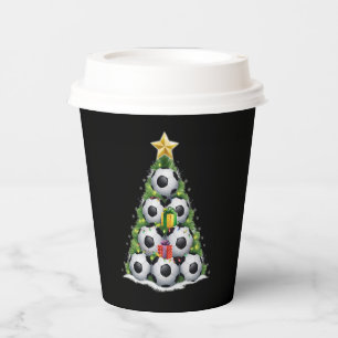 Soccer Christmas Tree Xmas Player Boys  Paper Cups