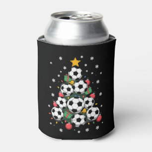 Soccer Christmas Tree Xmas Player Sports Lover Can Cooler