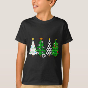 Soccer Christmas Trees Soccer Player Xmas Party T-Shirt