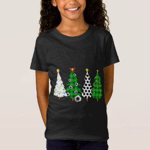 Soccer Christmas Trees Soccer Player Xmas Party T-Shirt