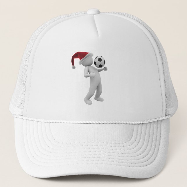 soccer christmas trucker hat (Front)