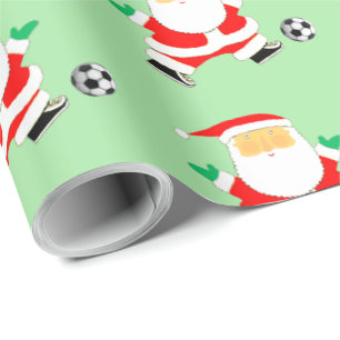 Soccer Christmas Wrapping Paper