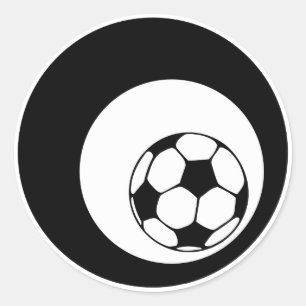 soccer. cicles. classic round sticker