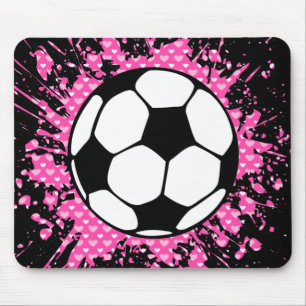 soccer : circles : mouse pad