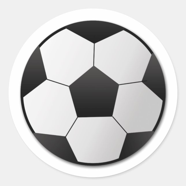 Soccer Classic Round Sticker (Front)
