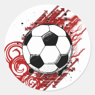 Soccer Classic Round Sticker