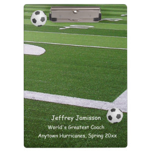 Soccer Clipboard, World's Greatest Soccer Coach Clipboard